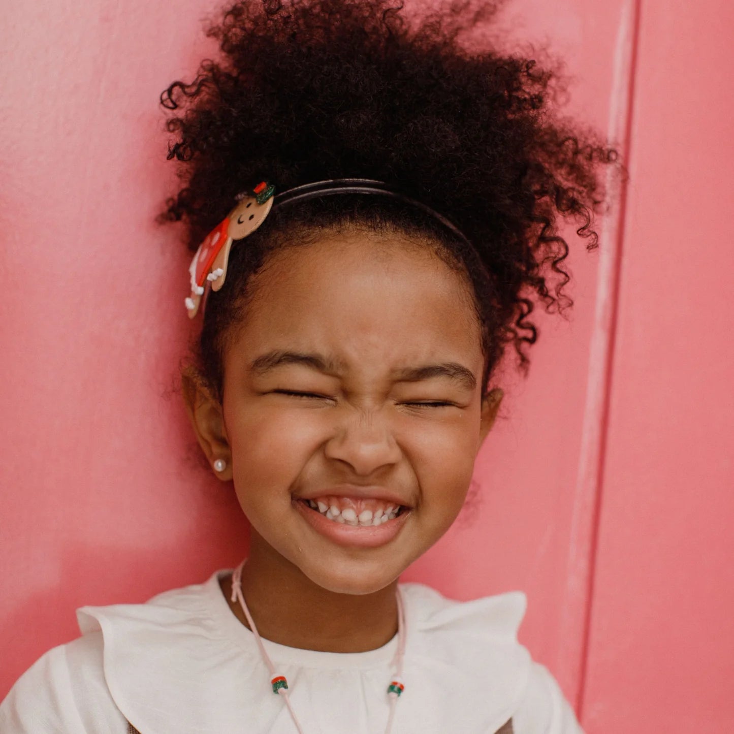 Happy Gingerbread Girl Cookie Headband