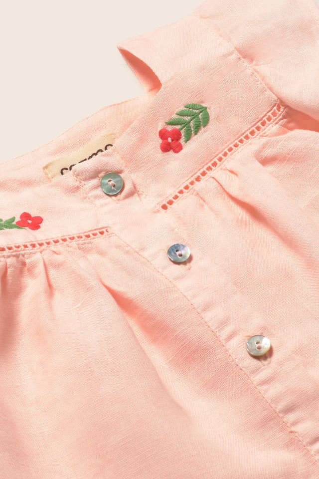 Cotton Linen Baby Blouse