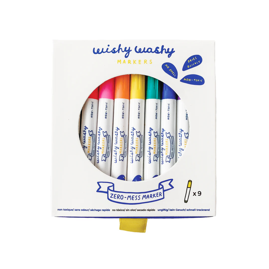 Wishy Washy Markers - Set of 9 Assorted Colors