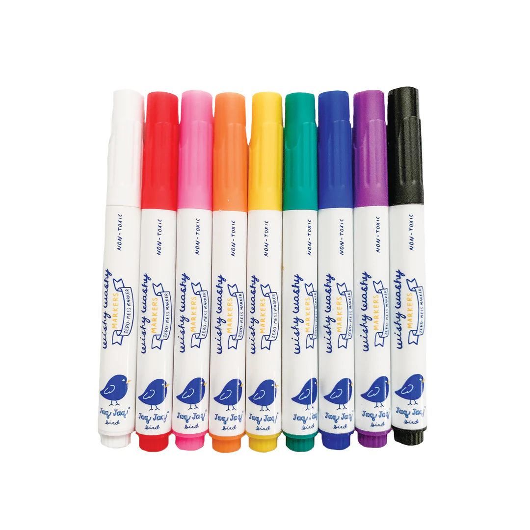 Wishy Washy Markers - Set of 9 Assorted Colors