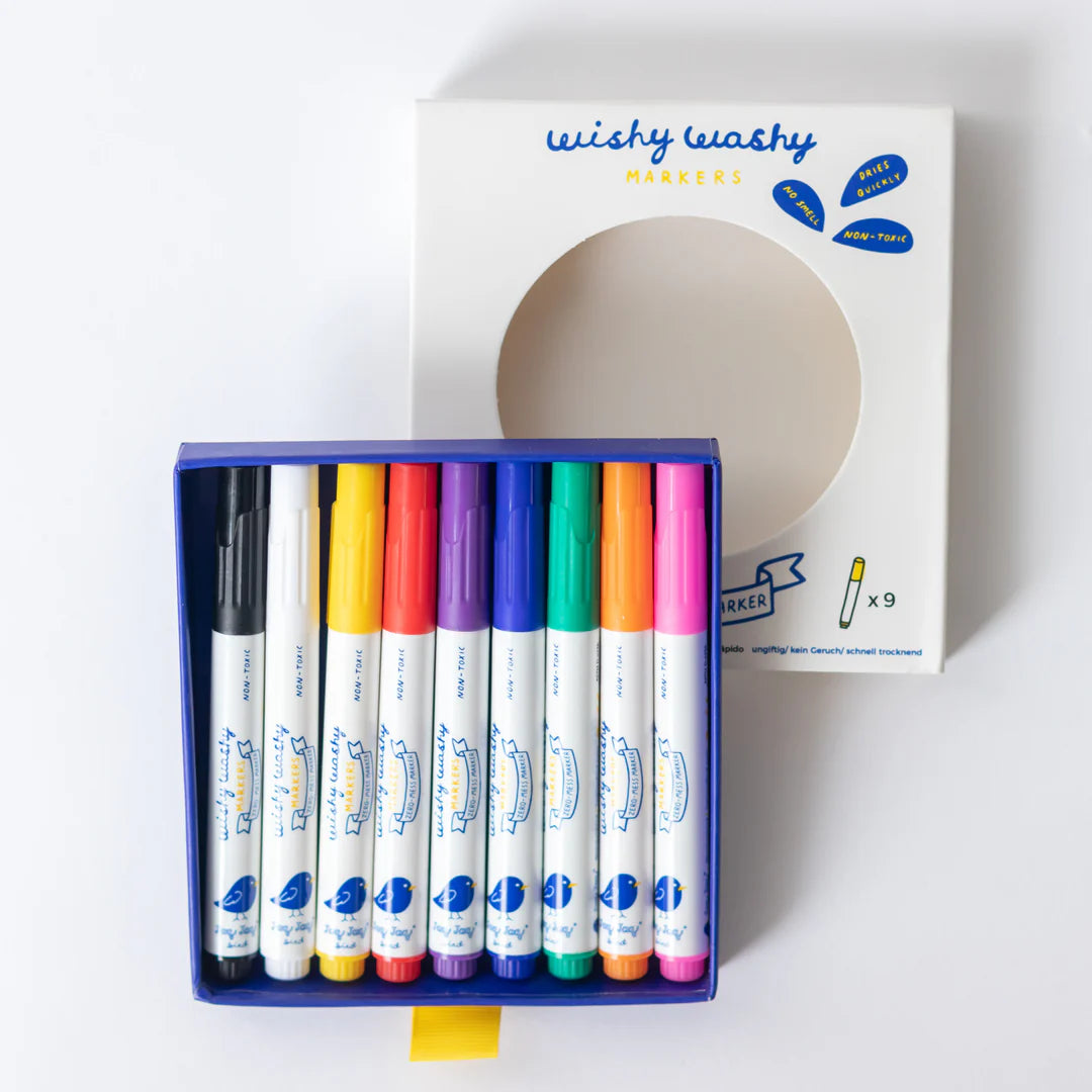 Wishy Washy Markers - Set of 9 Assorted Colors