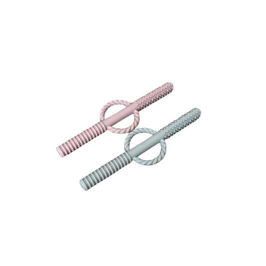 Teething Tube Set - Pearl/Baby's Breath