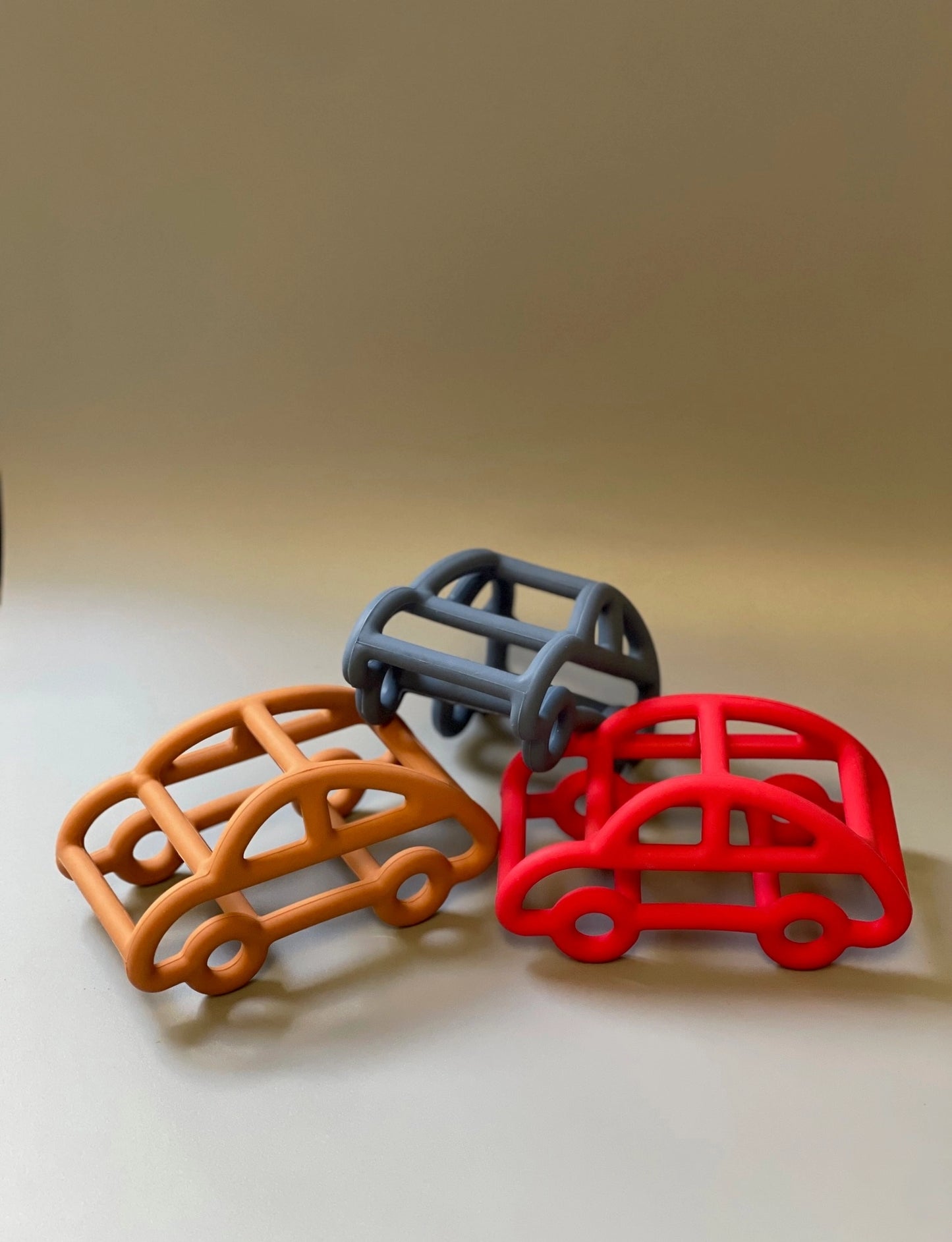 3D Car Teether - Red