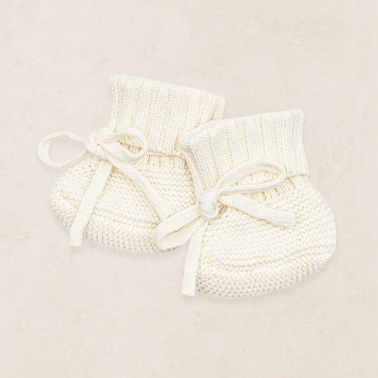 Knit Booties - Ivory