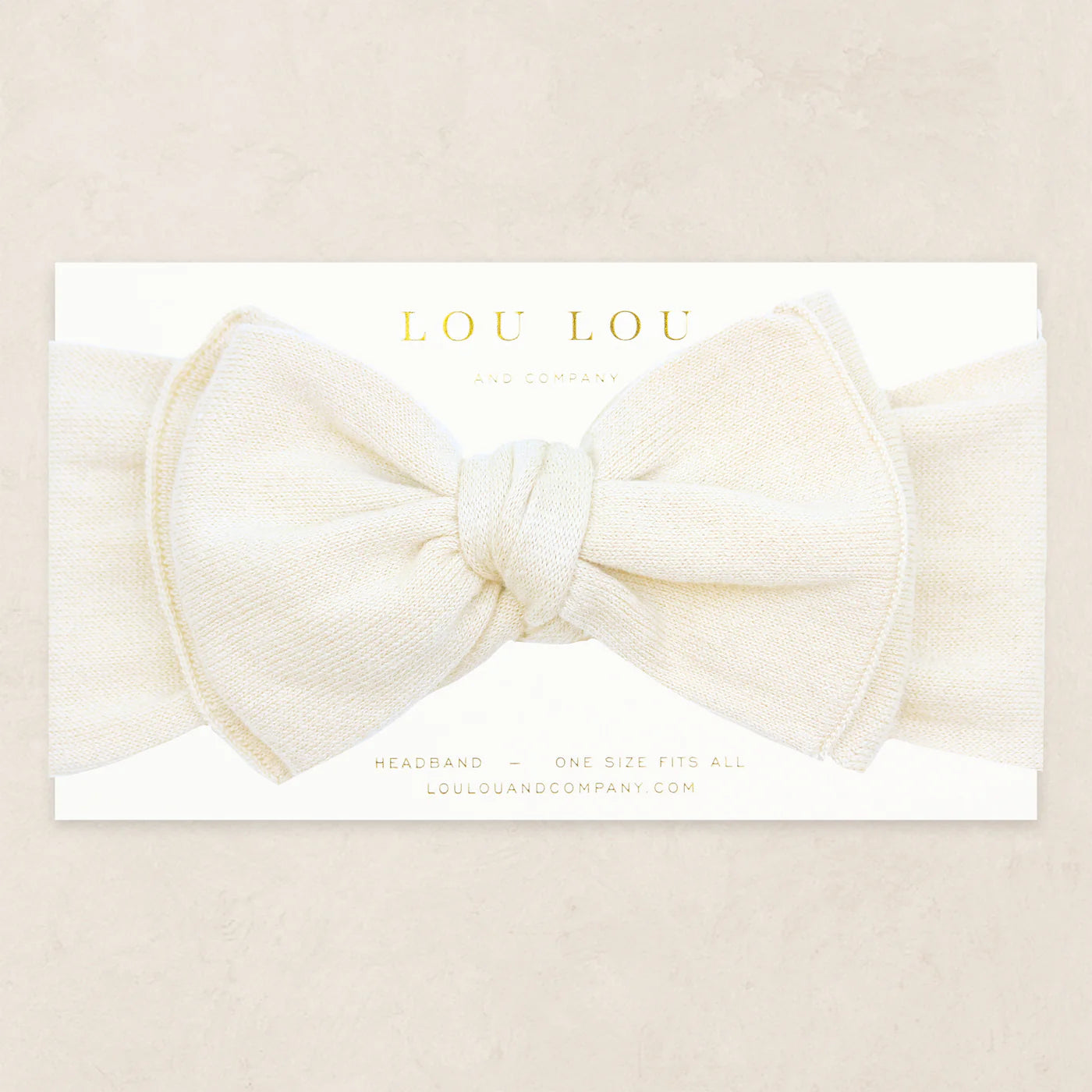 Knit Headband - Ivory