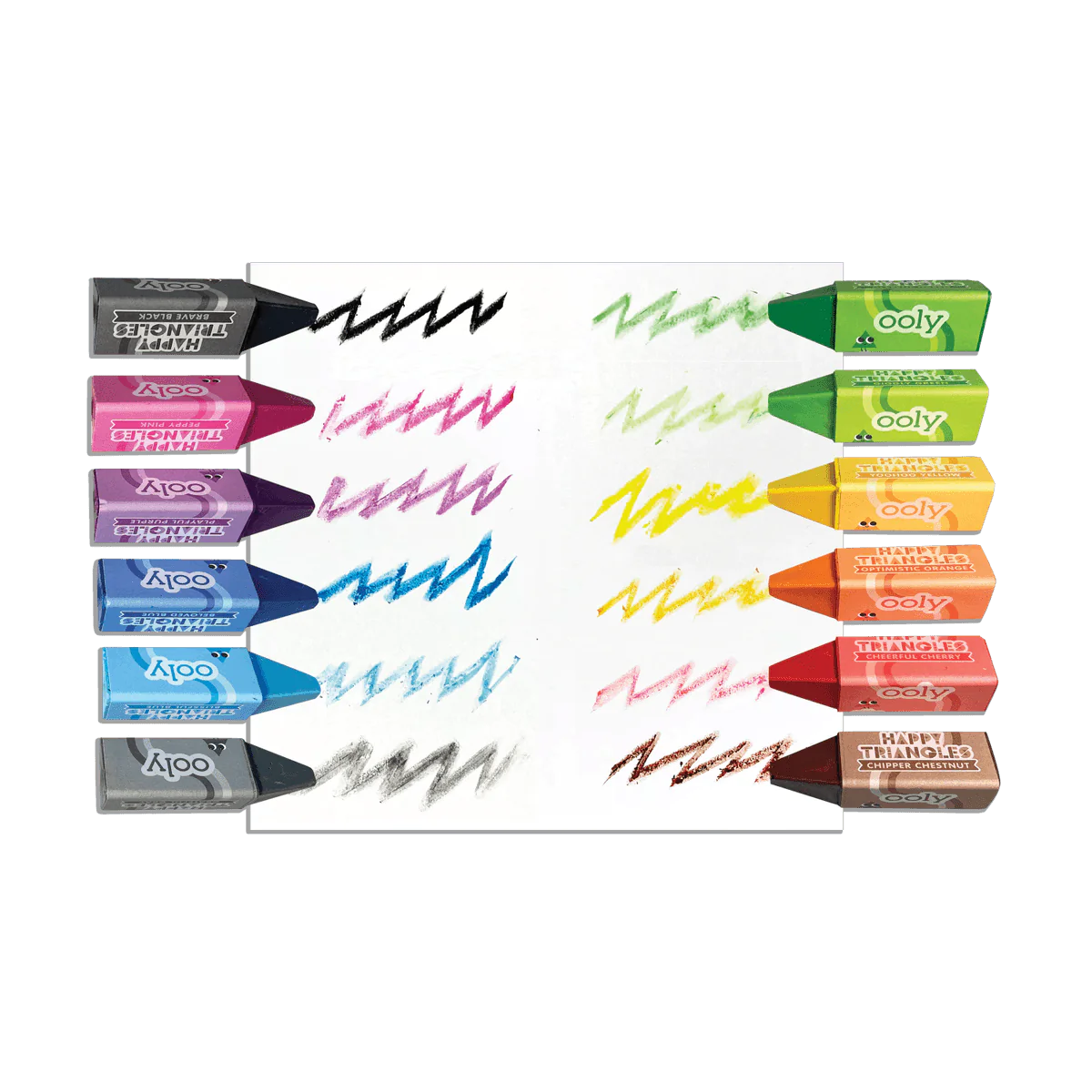 Happy Triangles Jumbo Crayons