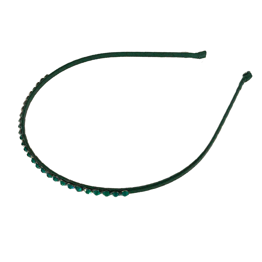 Crystalized Headband Green