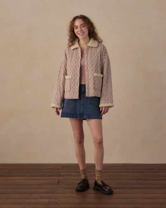 Women's Quilted Collared Jacket