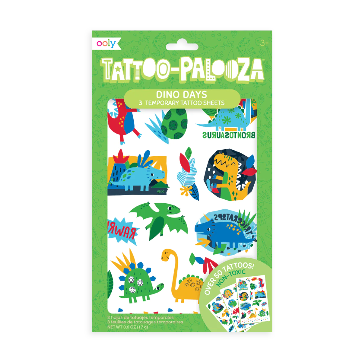 Tattoo Palooza: Dino Days Temporary Tattoos
