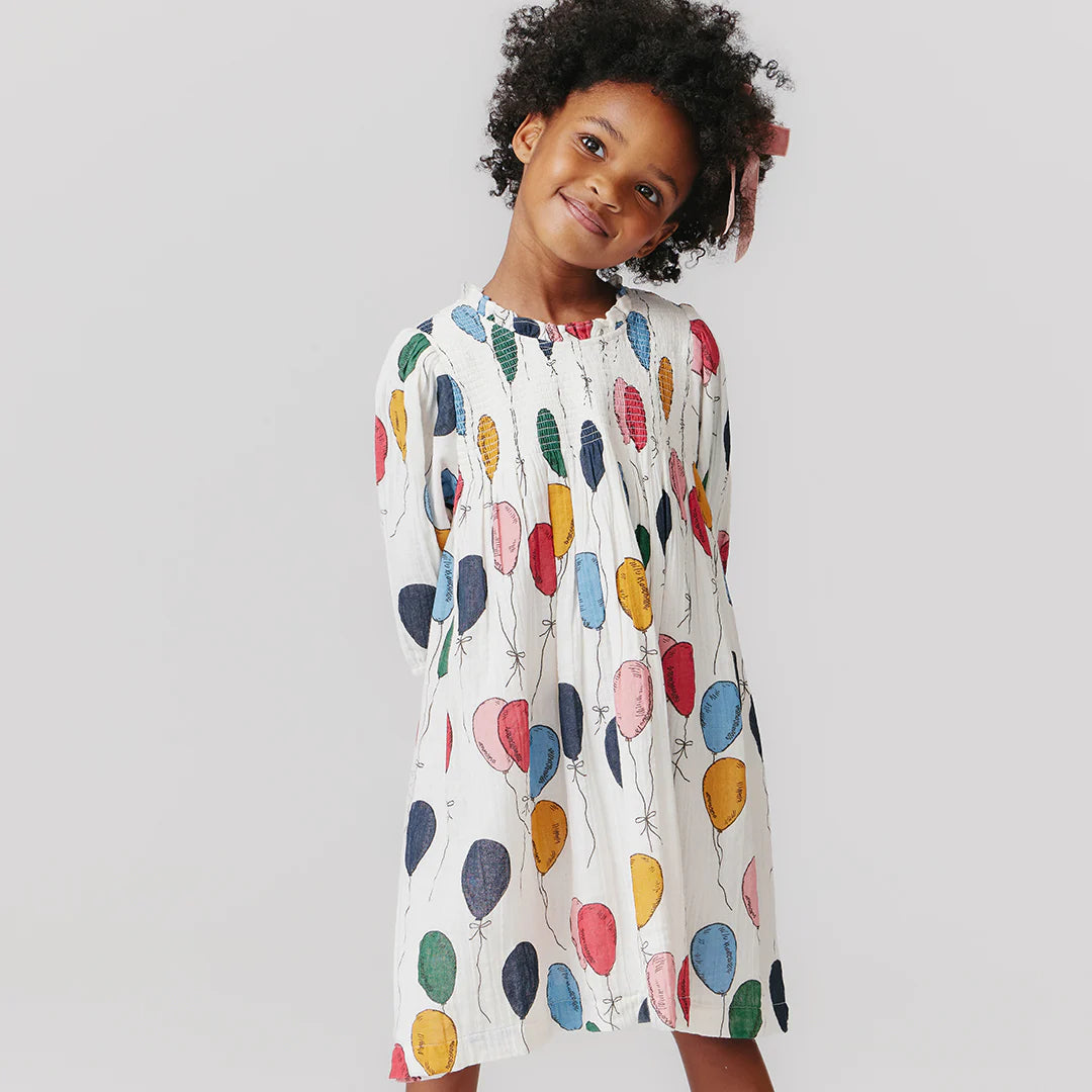 Girls Stevie Puff Sleeve Dress