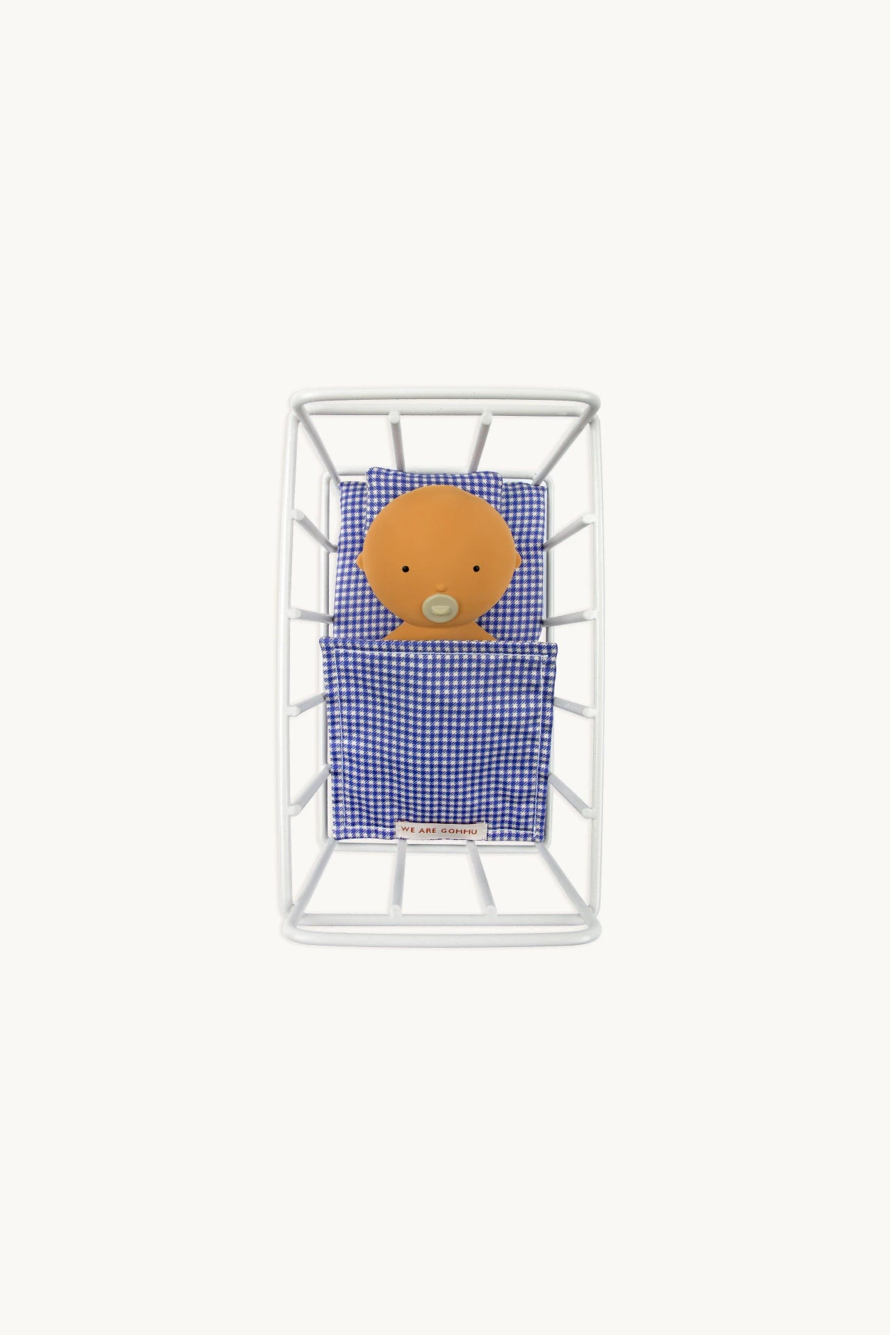 Gommu Pocket Vichy Crib Blue
