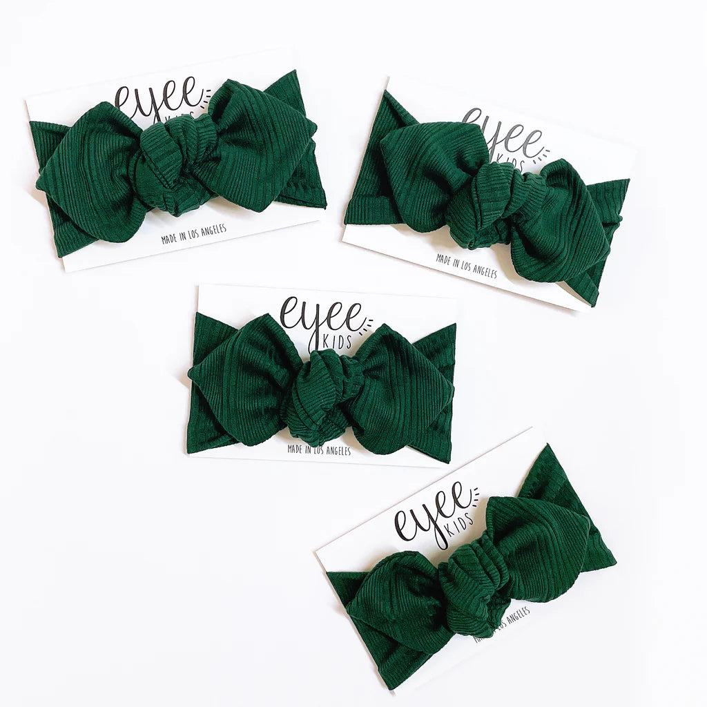 Top Knot Evergreen Pointelle Headband