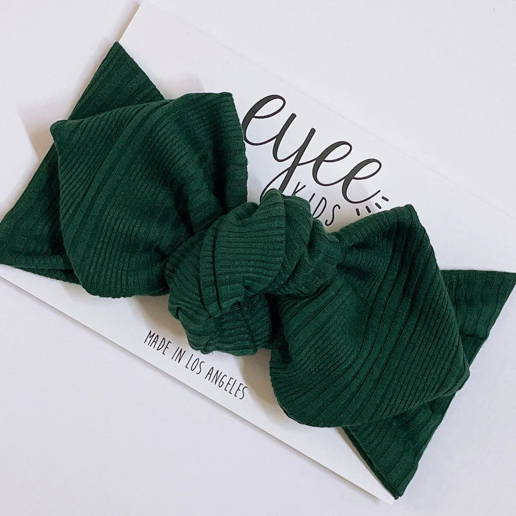 Top Knot Evergreen Pointelle Headband