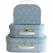Kids Carry Case 3P Set - Blue Stars