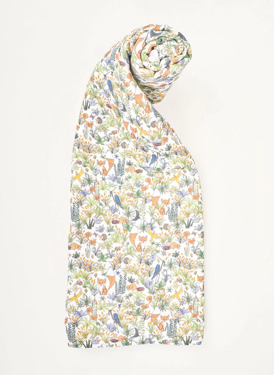 Foxy Forest Shawl Blanket