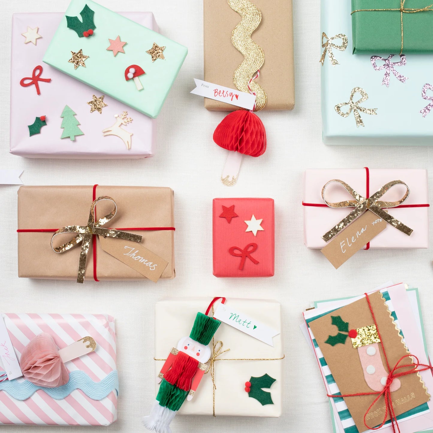 Glitter Bow Stickers