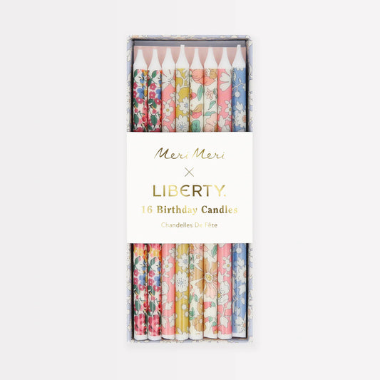 Meri Meri x Liberty Mixed Print Party Candles - 16