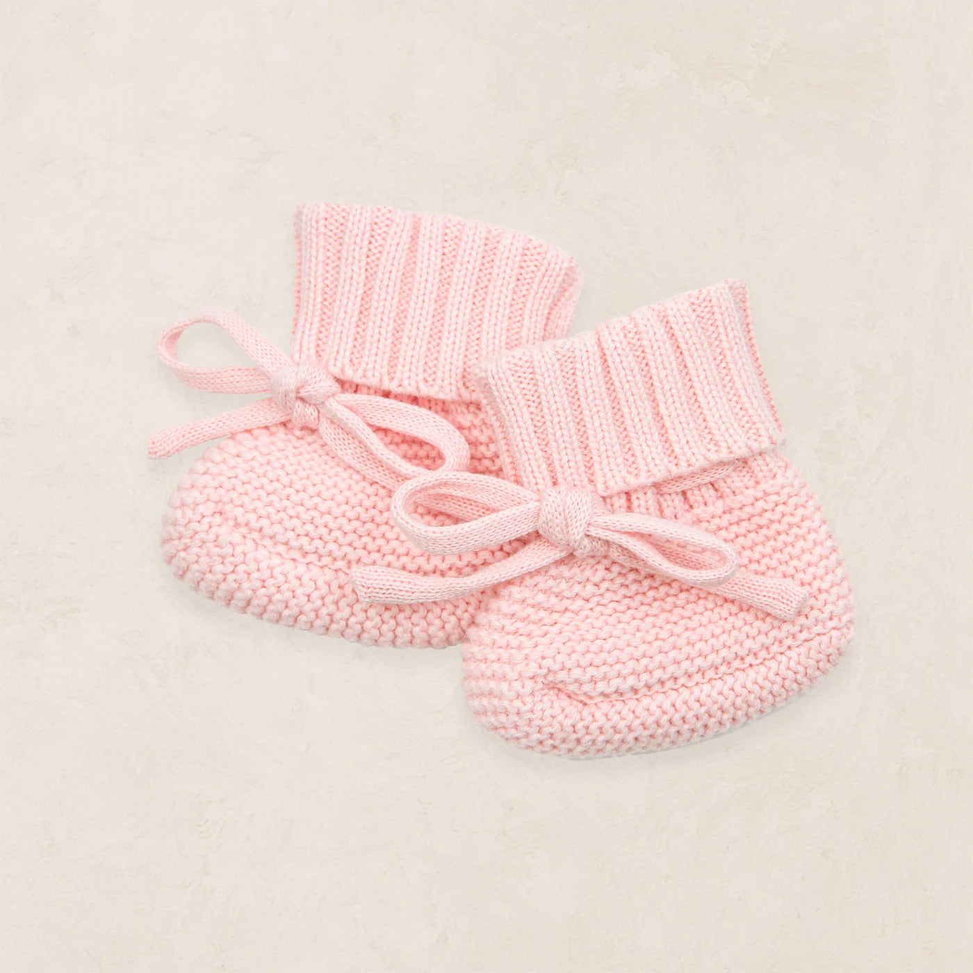 Knit Booties - Blush