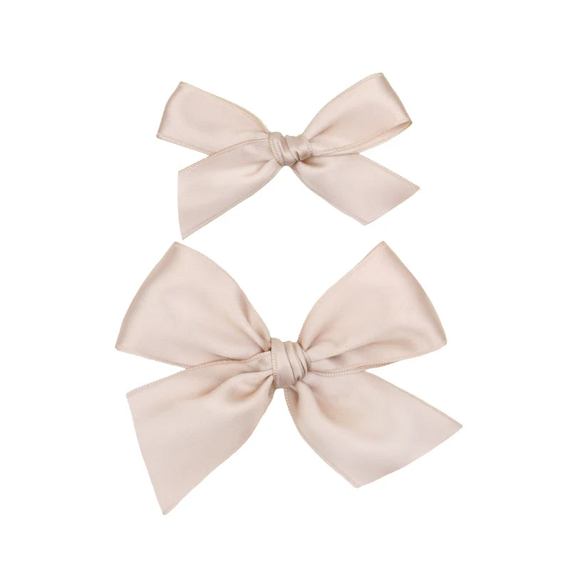 Satin Bow - Primrose Clip - Large / Alligator Clip