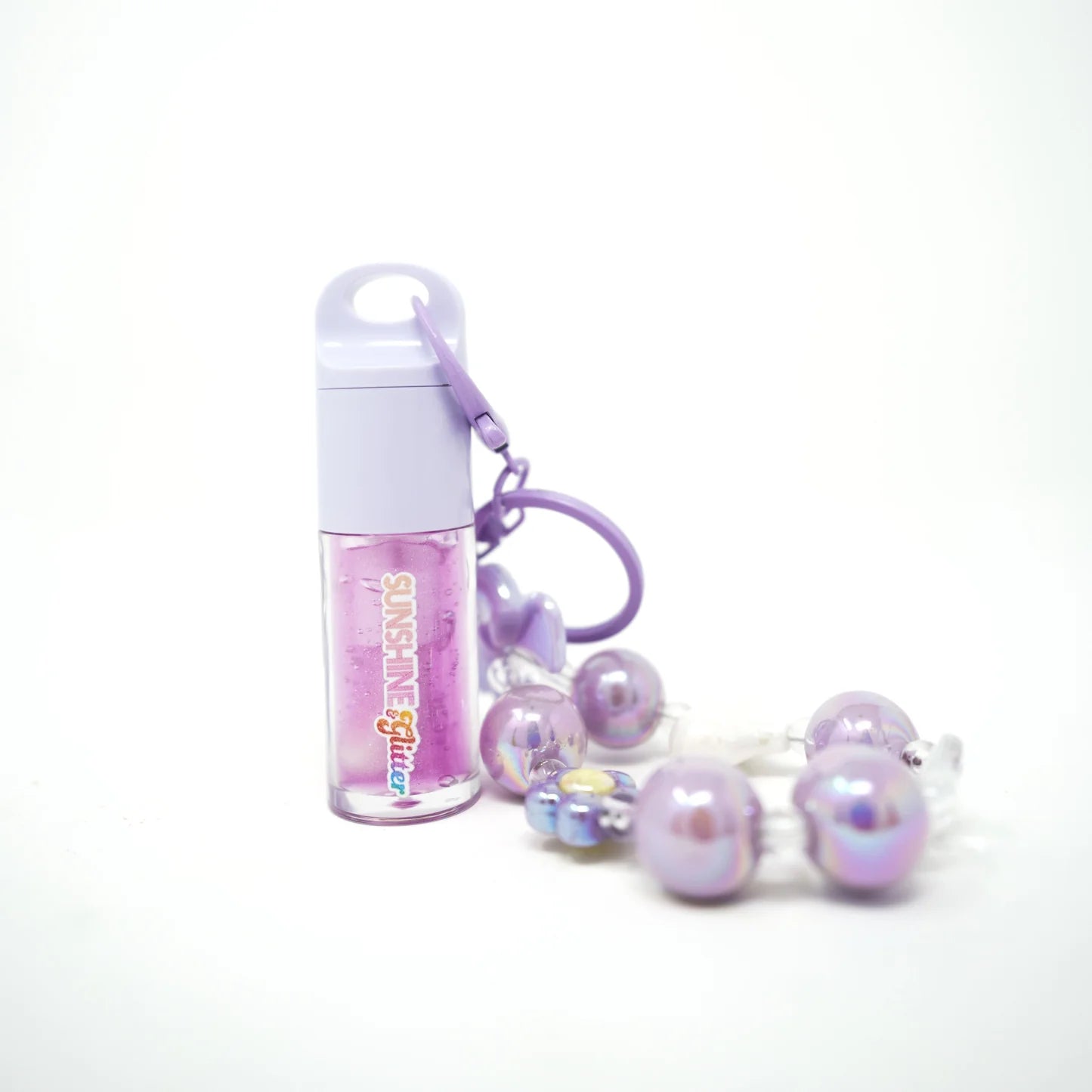 Sparkle POP Purple Shimmer Lip Gloss Bag Charms