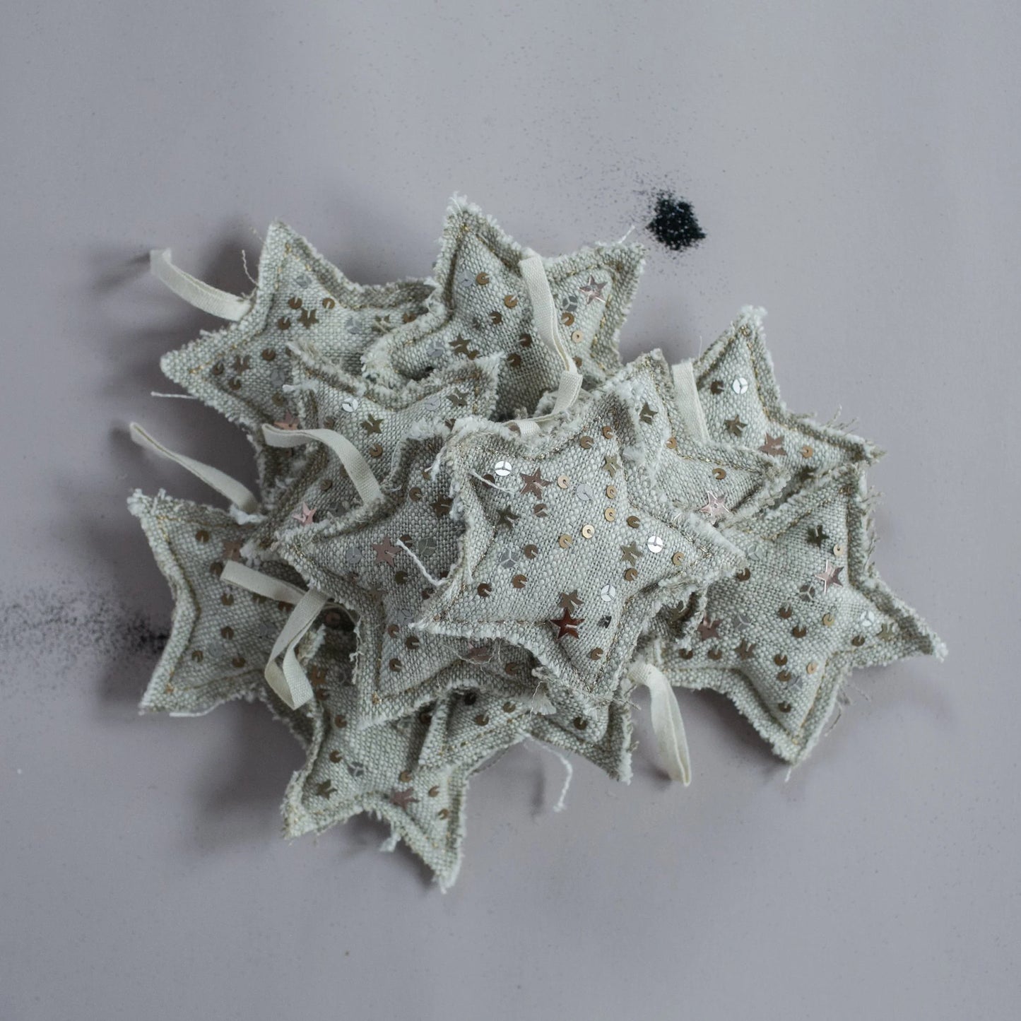 Metallic Confetti Star, Lavender Gift Ornament