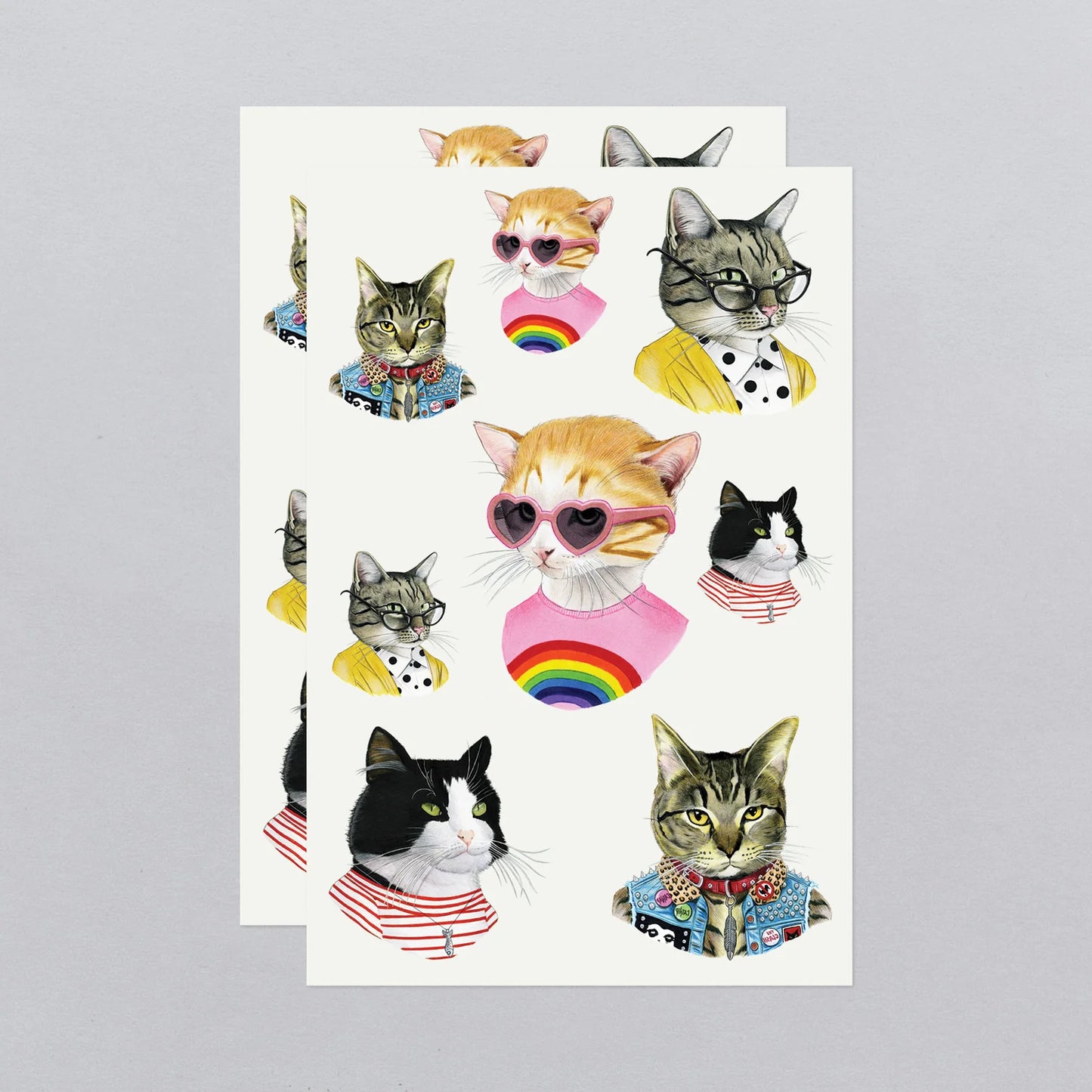 Cat People Tattoo Sheet