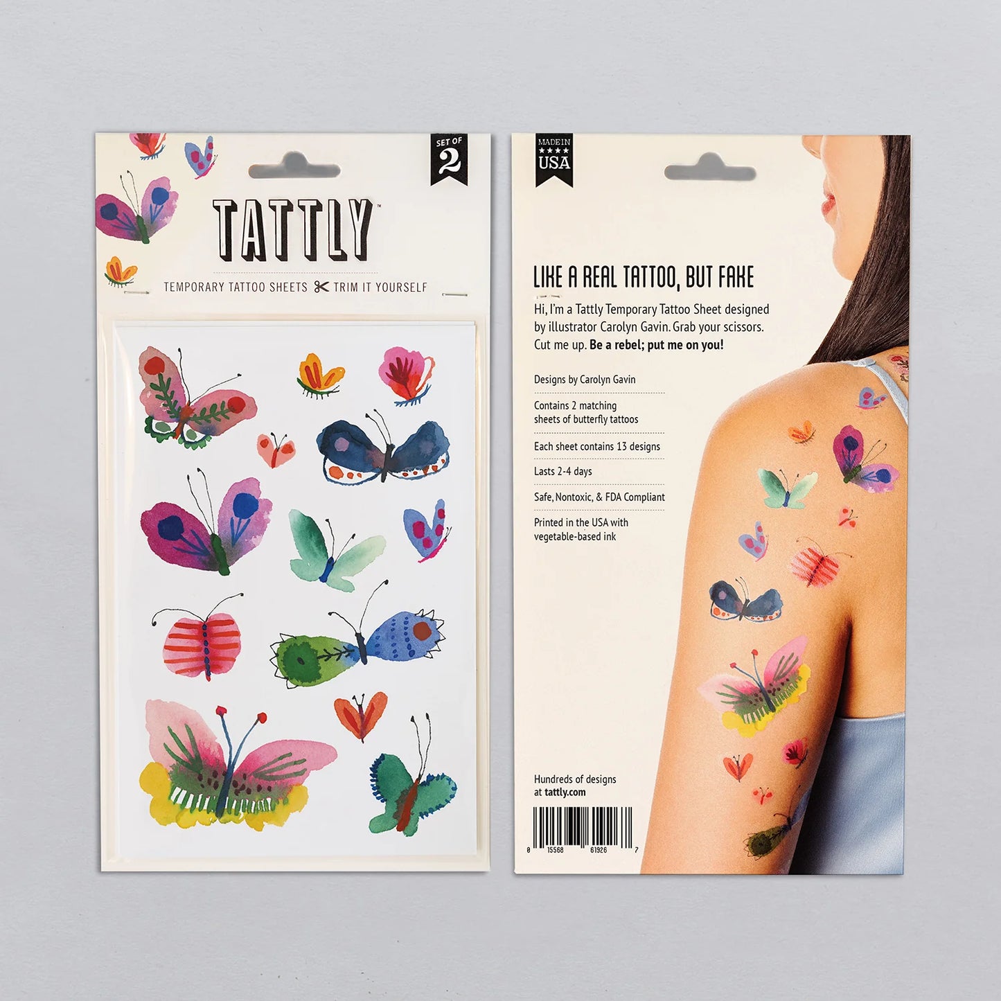 Butterfly Frenzy Tattoo Sheets