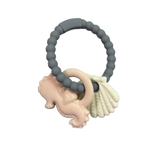 Seahorse Teething ring - Misty Rose