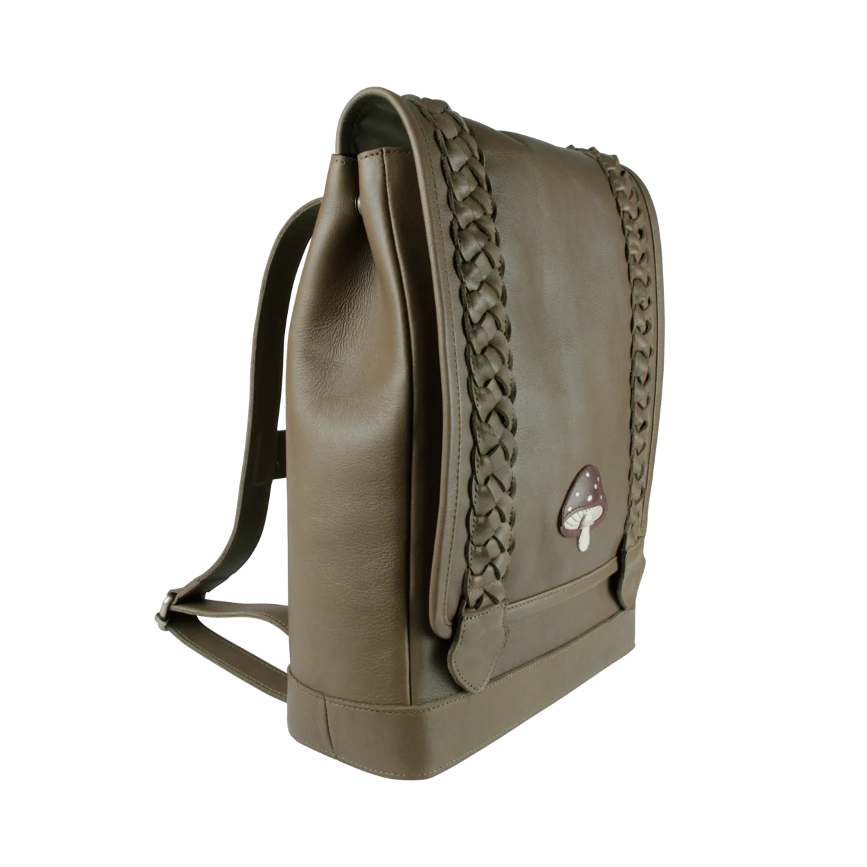 Hikey School Bag | Toadstool Army Leather