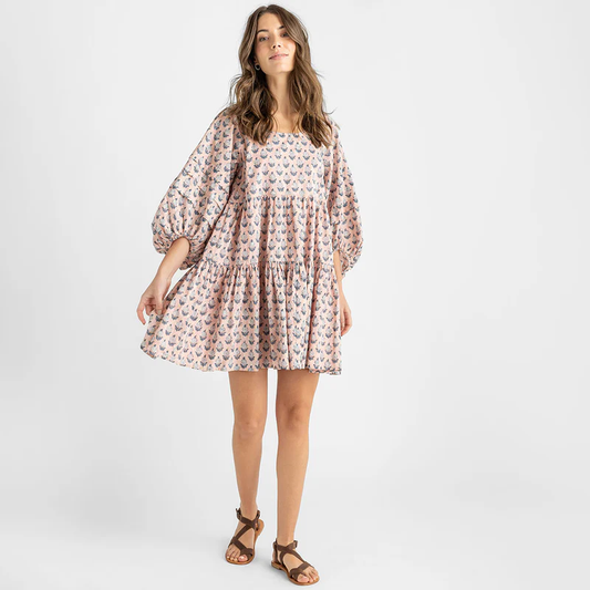 Womens Claire Dress Pink Dahlia  S