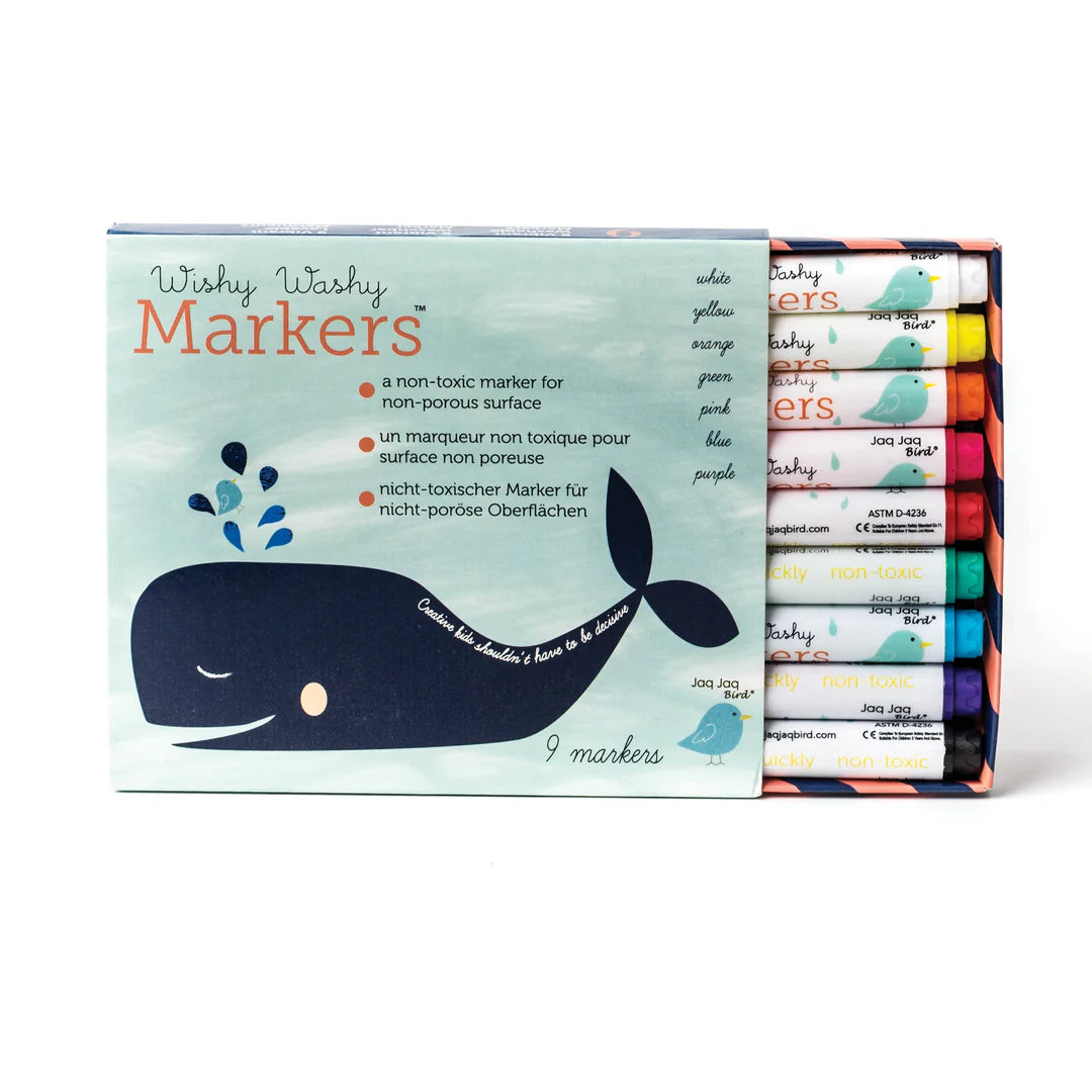 Wishy Washy Markers - Set of 9 Assorted Colors