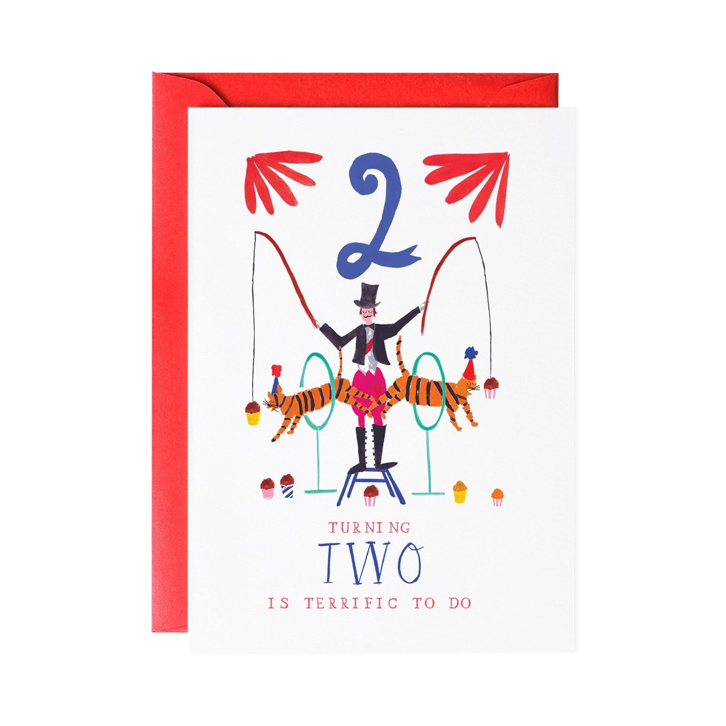 Two Tiger Trick Birthday Card