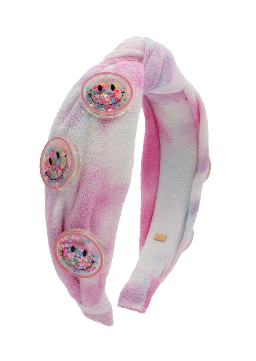 Confetti Smile charms on Terry Knot Headband