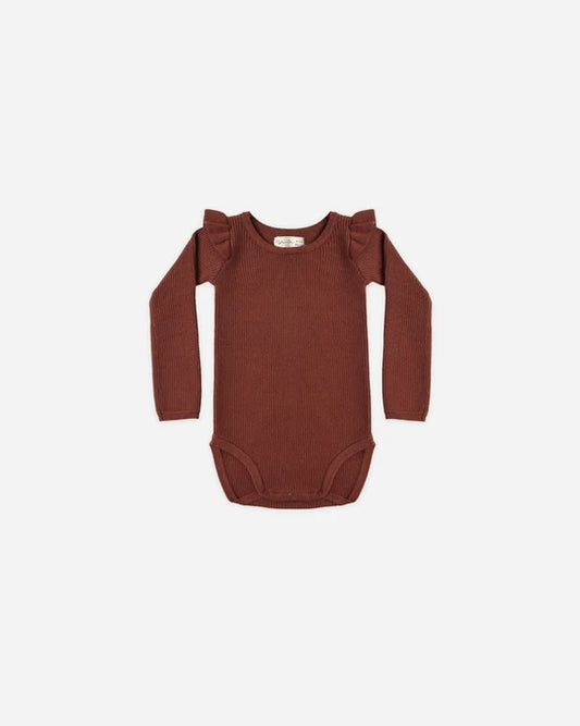 Shoulder Ruffle Bodysuit