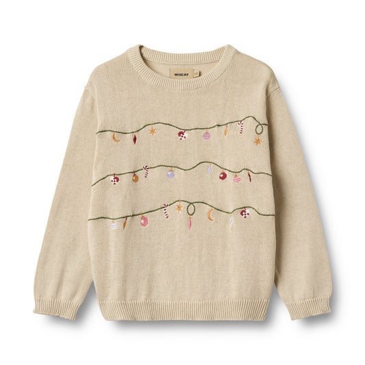 Knit Pullover Embroidered Lisa