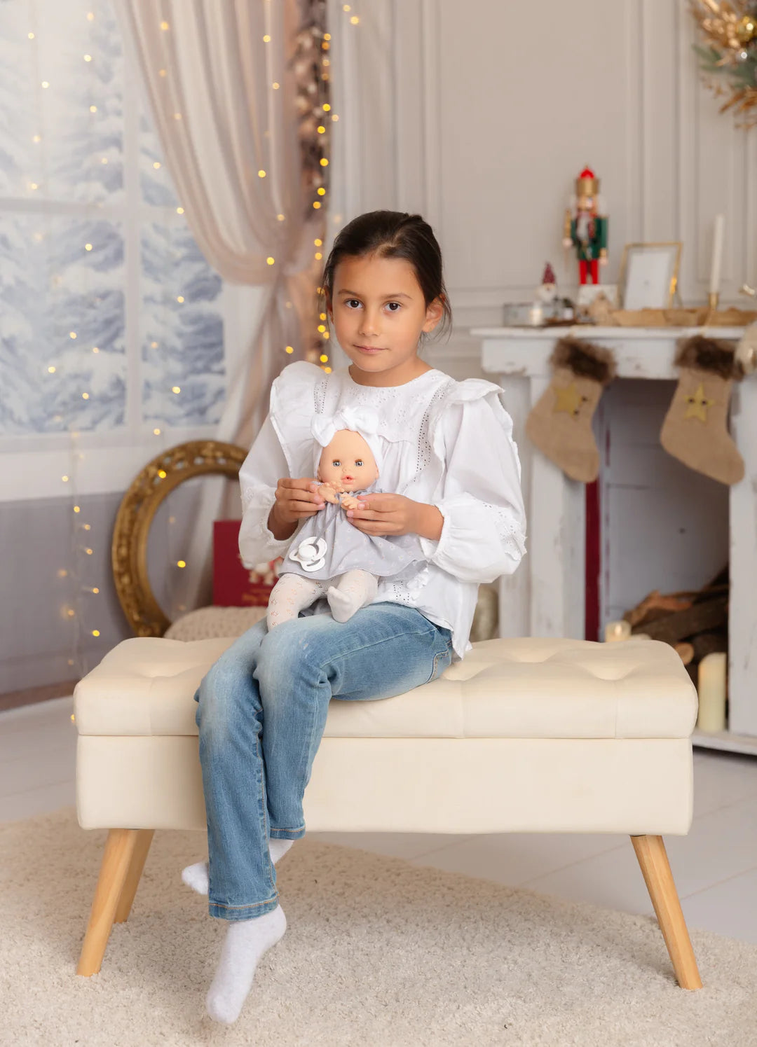 Alex & Sonia doll - Floral Blouse and Tights