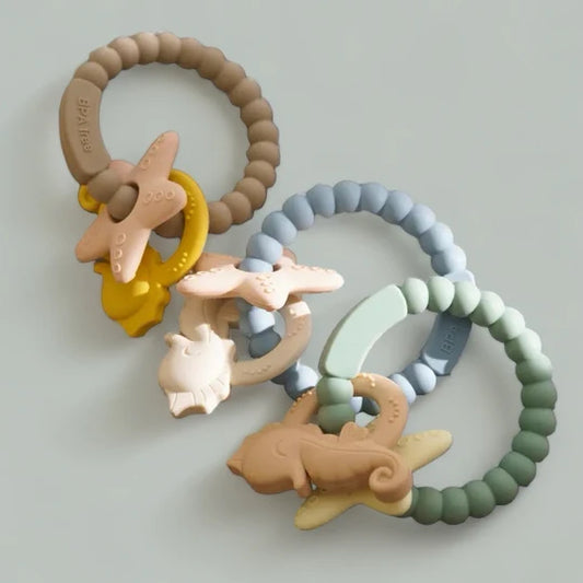 Seahorse Teething ring - Seafoam