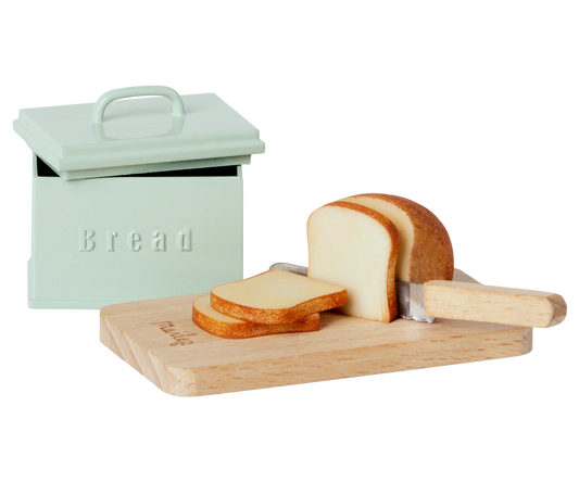 Bread Box With Utensils, Miniature