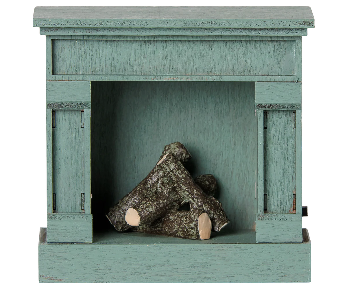Fireplace, Mouse - Blue