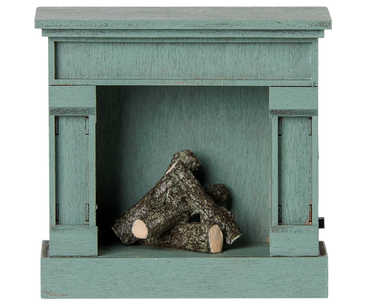 Fireplace, Mouse - Blue