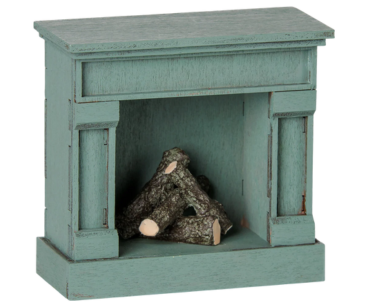 Fireplace, Mouse - Blue
