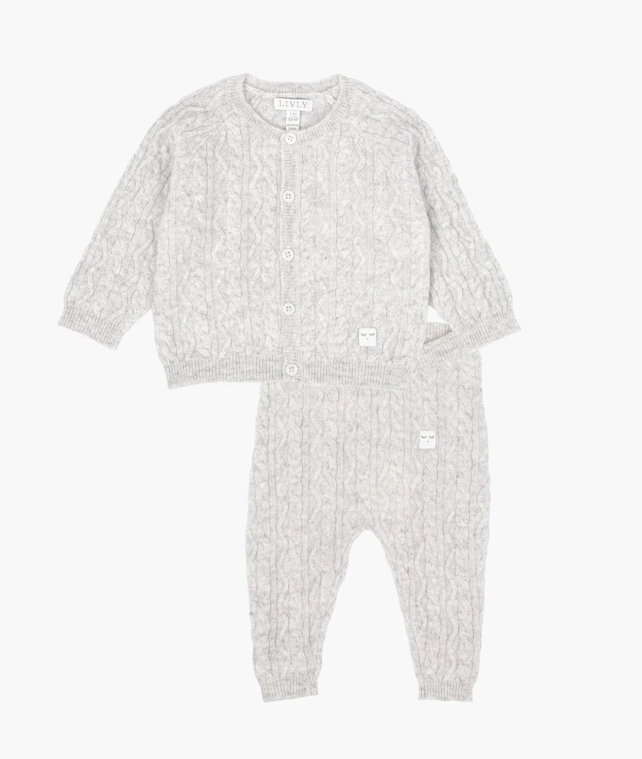 Cashmere Cable Knit Set