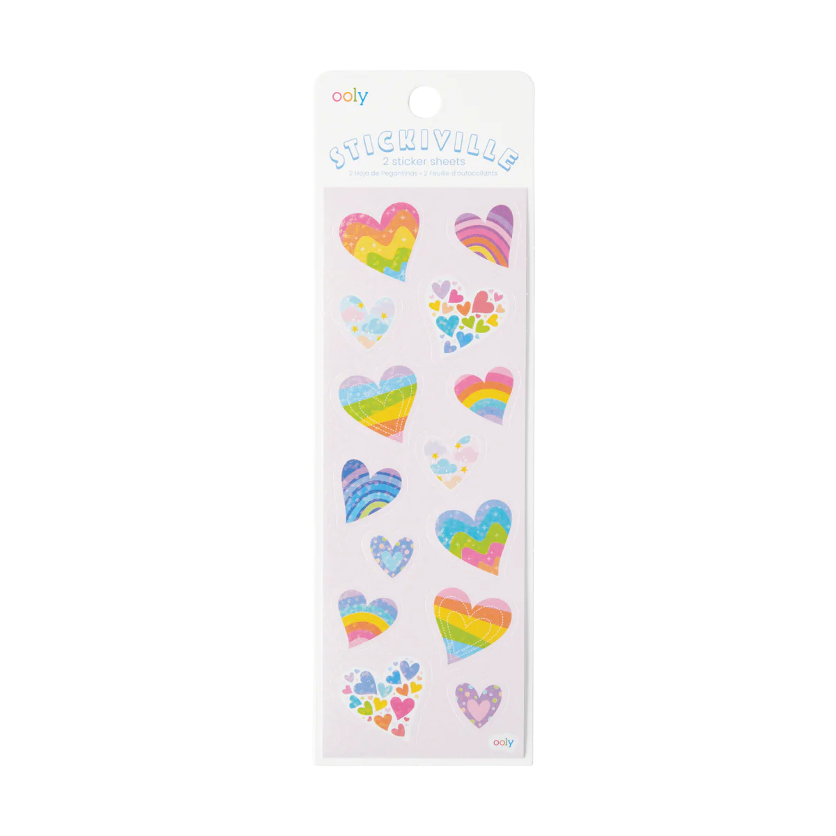 Stickiville Stickers: Rainbow Hearts - Skinny