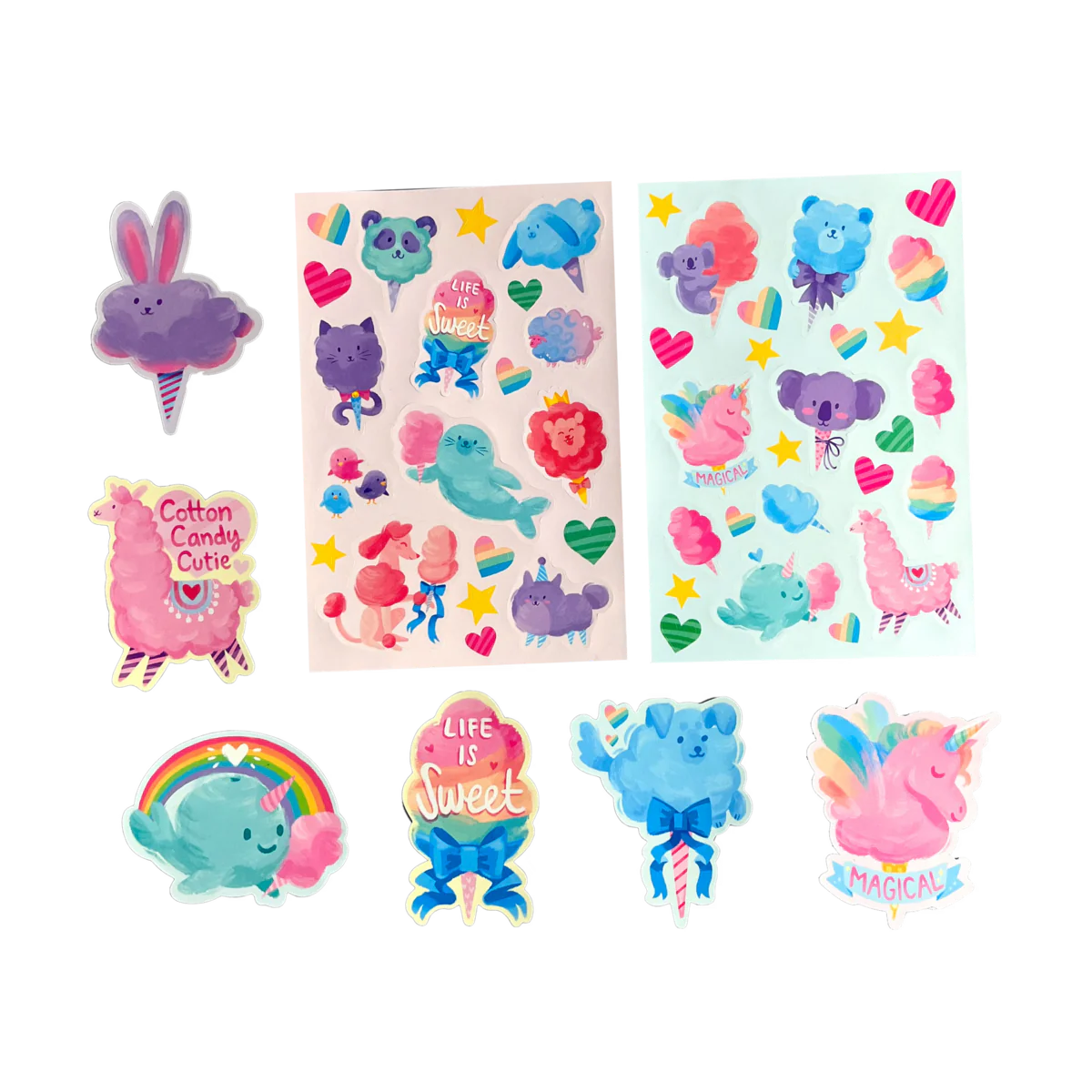 Stickiville Stickers: Fluffy Cotton Candy