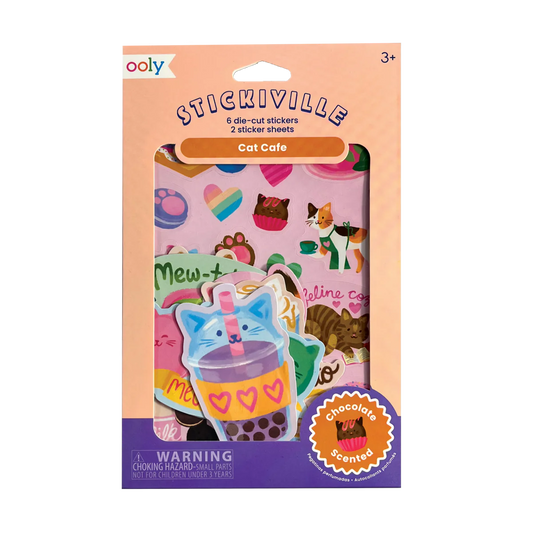 Stickiville Scented Stickers: Cat Cafe