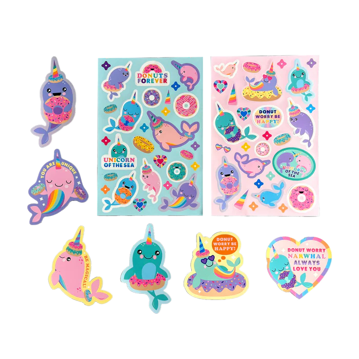 Stickiville Stickers: Nom Nom Narwhals