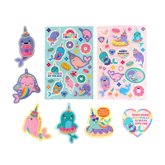 Stickiville Stickers: Nom Nom Narwhals