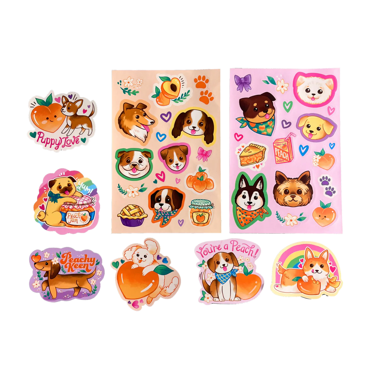 Stickiville Scented Stickers: Puppies & Peaches