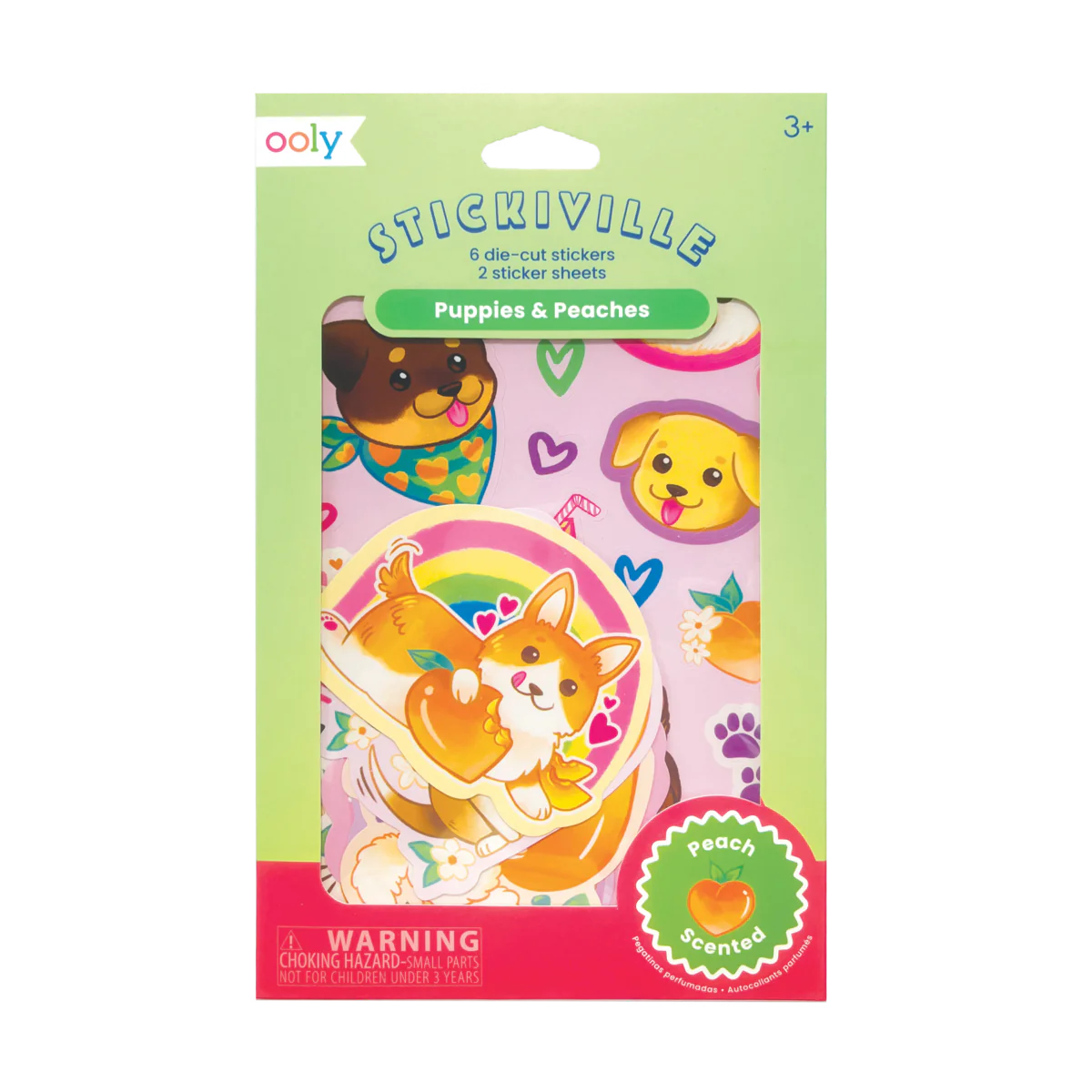 Stickiville Scented Stickers: Puppies & Peaches