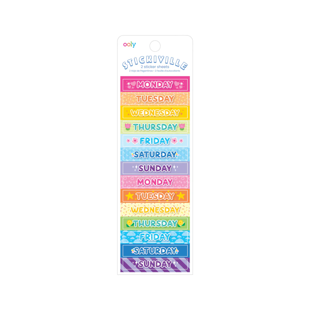 Stickiville Stickers: Days of the Week (2 Sheets)